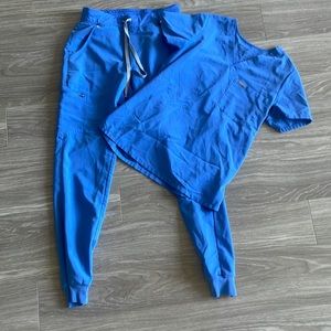 FIGS powder blue jogger set